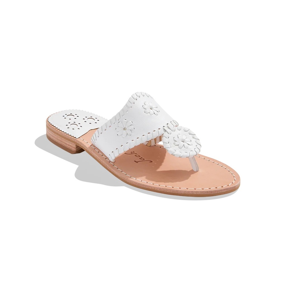 White Jack Rogers Sandals